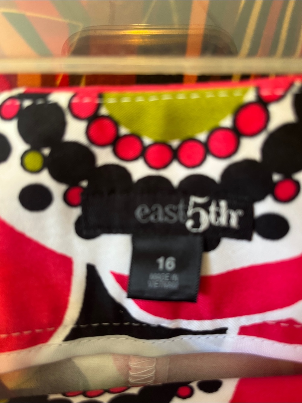 East 5th Pink Black White Floral Mini Skirt - Picture 2 of 2
